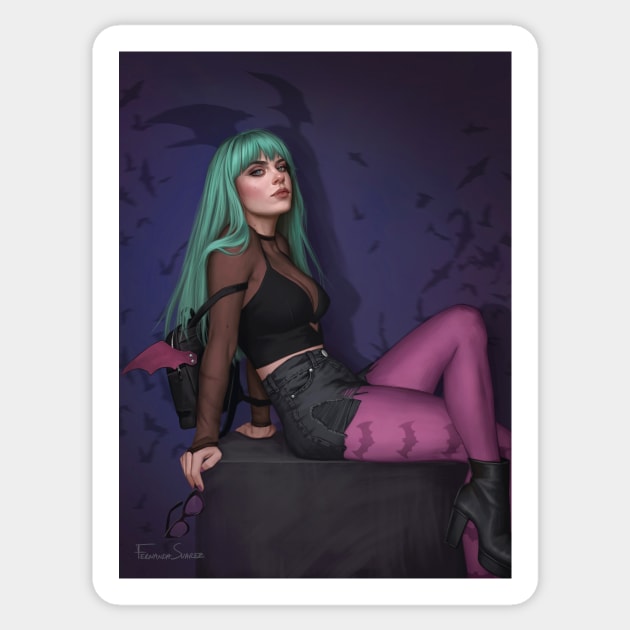 Morrigan Sticker by fdasuarez